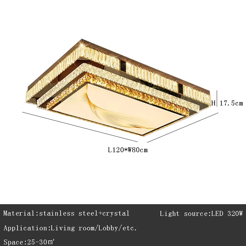 Gold K9 Crystal Chandelier