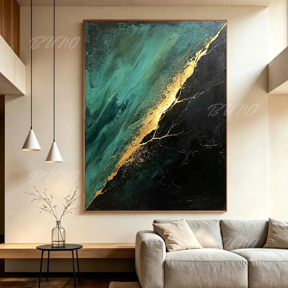 Black Marble Canvas Art