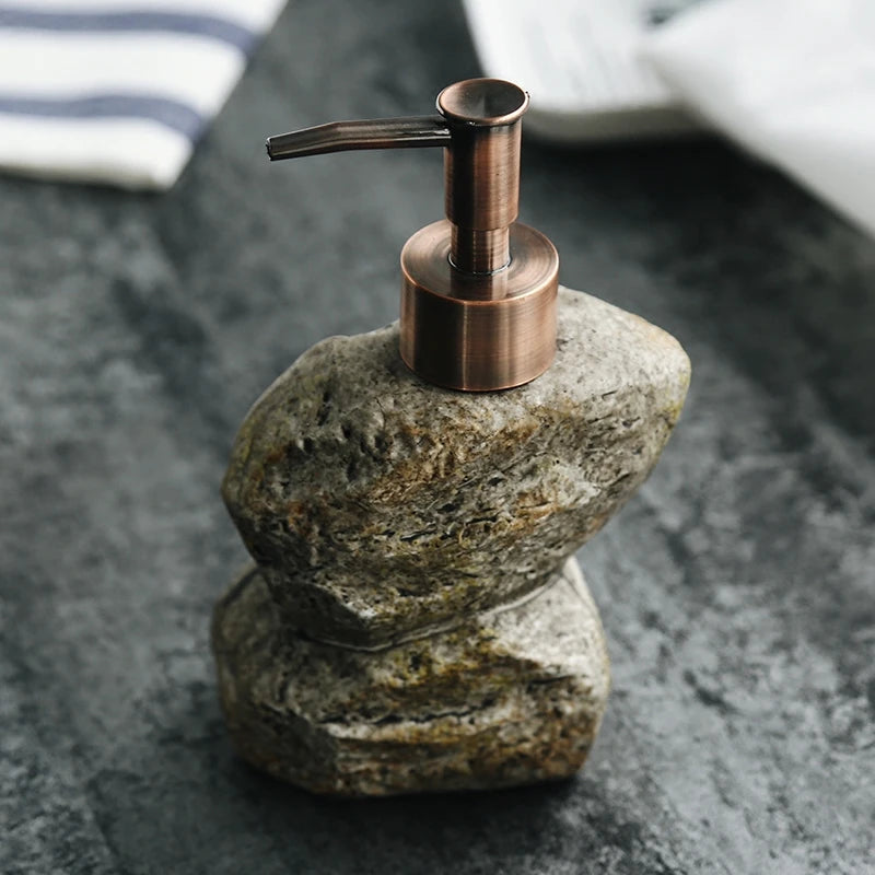Stone-Effect Lotion Bottle