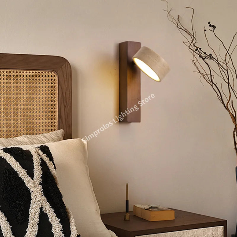 Yellow Travertine Wall Lamp
