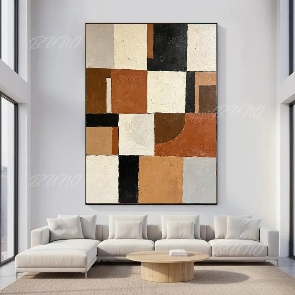Terracotta Textured Painting