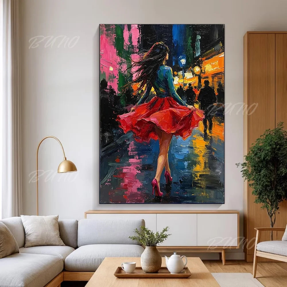 Figure Palette Knife Art