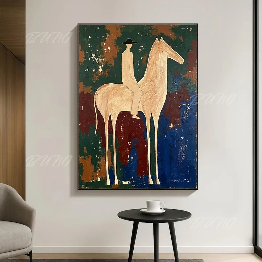 White Horse Palette Painting
