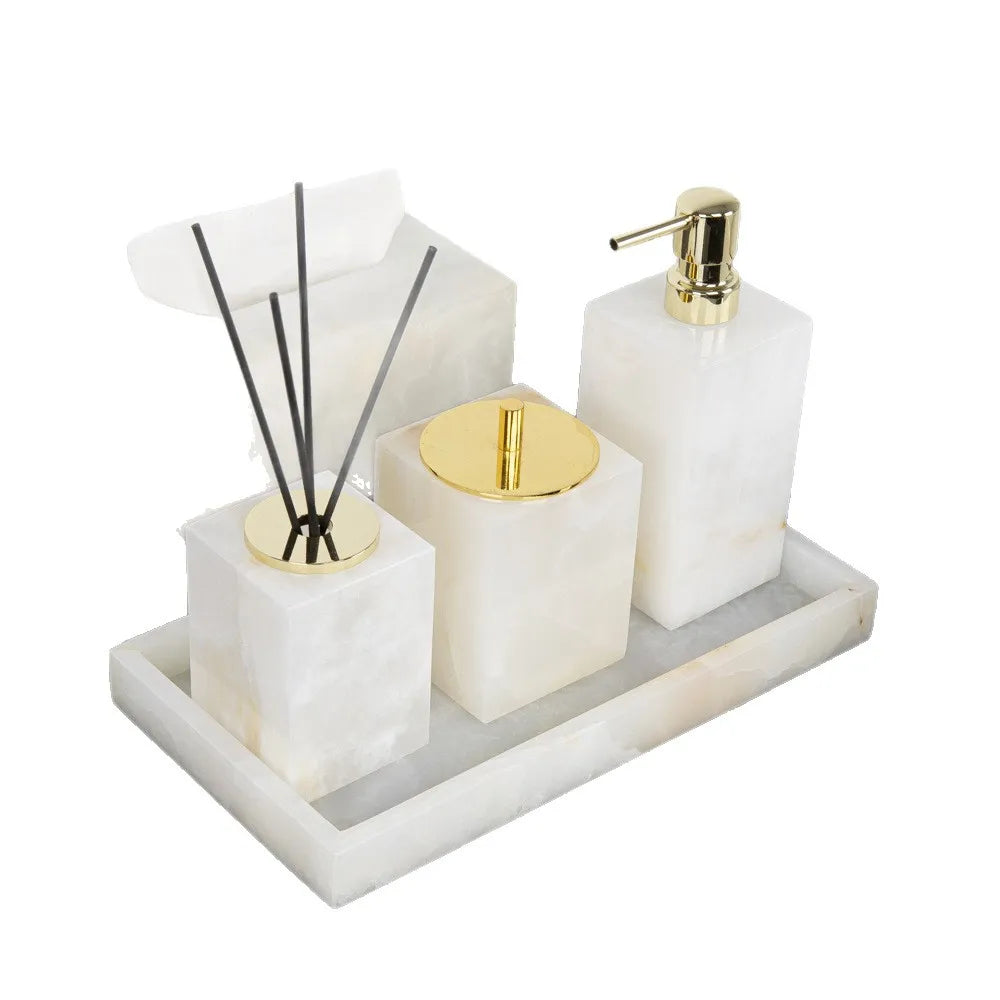 Pitaya Flower Onyx Bath Set