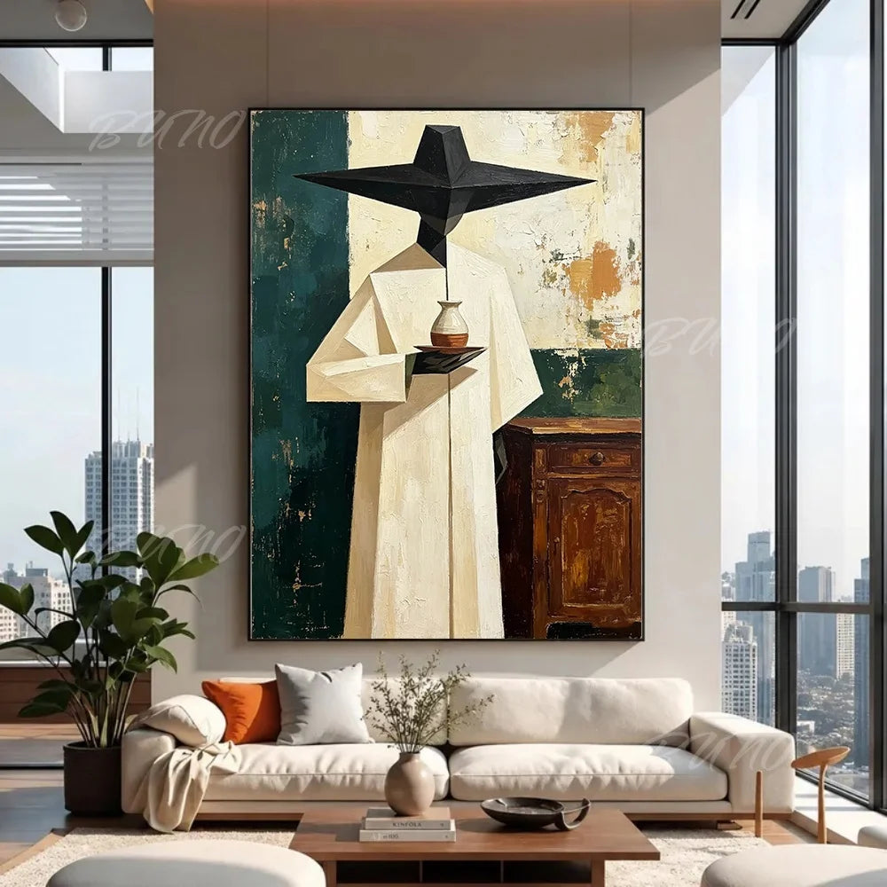 Boho Geometric Figure Art