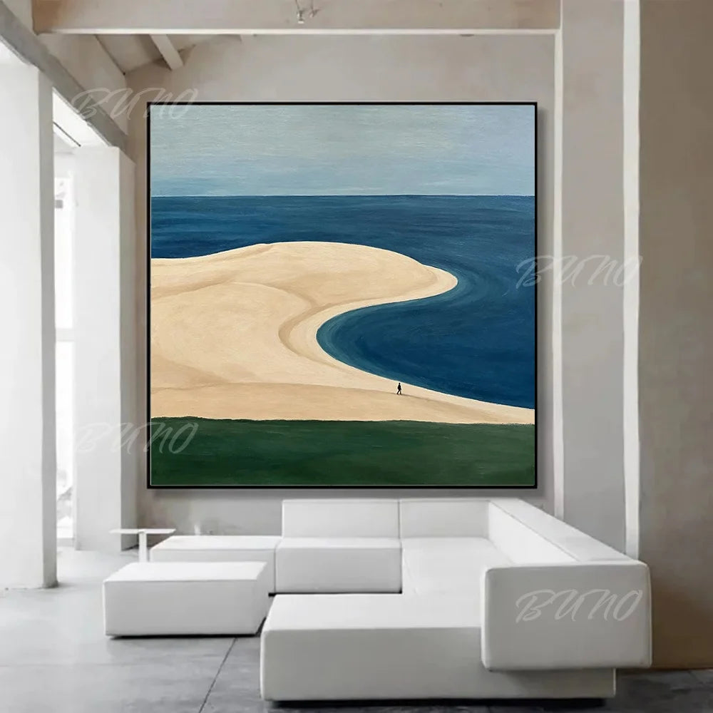 Serene Ocean Landscape Art