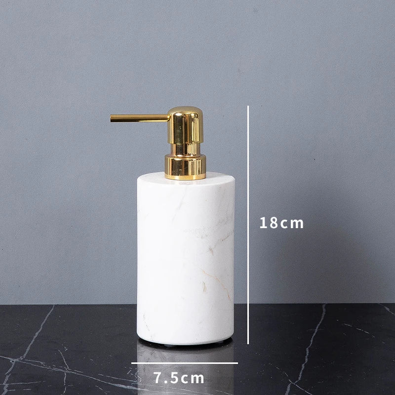 White Volakas Bath Set