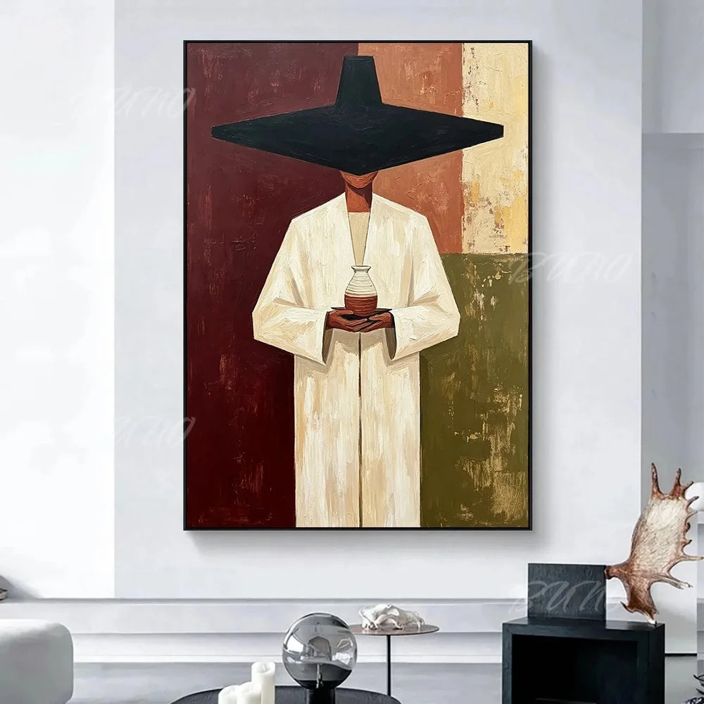 Boho Geometric Figure Art