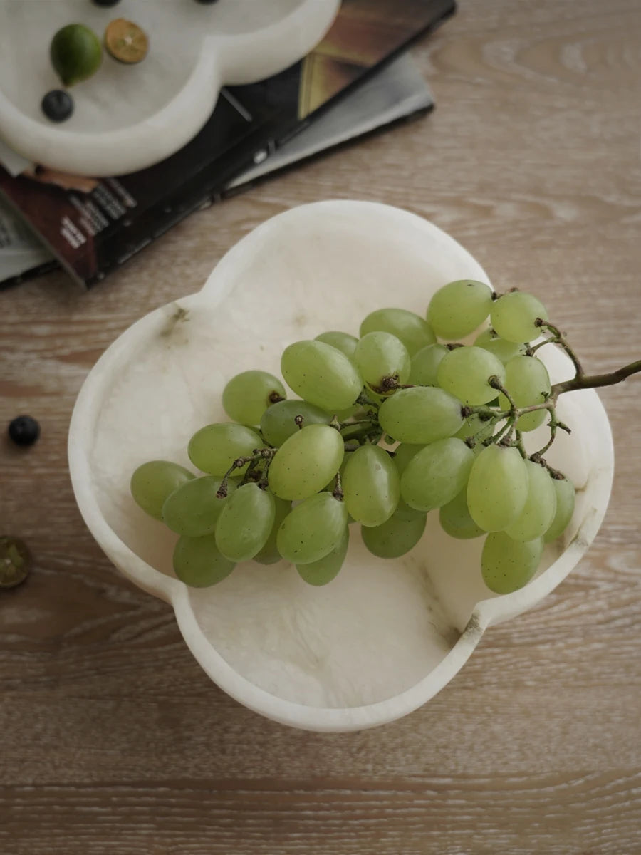 White Onyx Natural Marble Tray