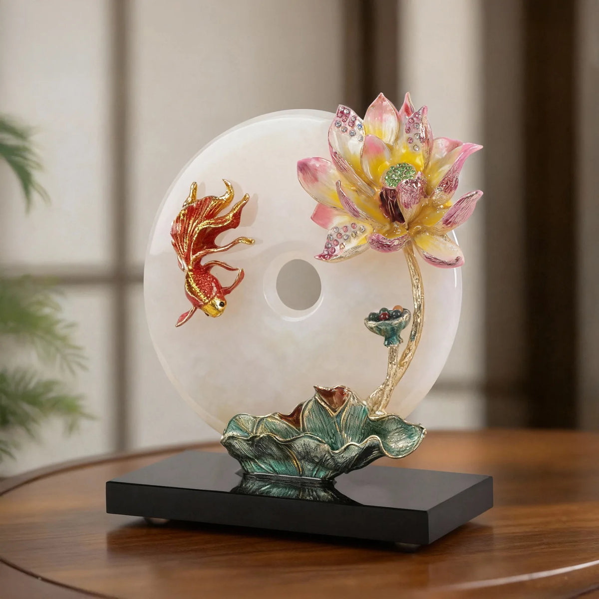 Cloisonne Lotus Ornament