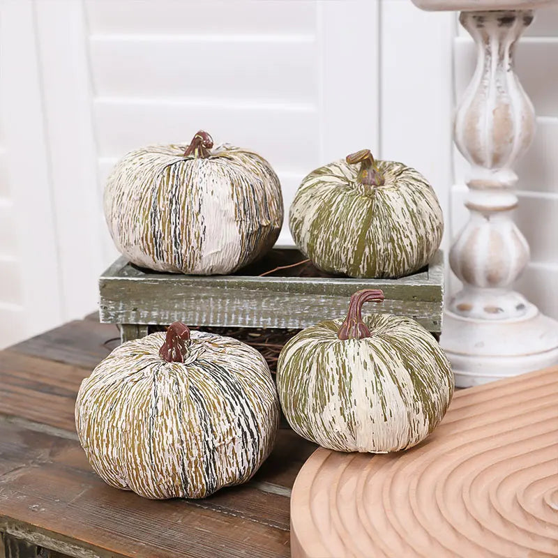 Country Faux Pumpkin Set
