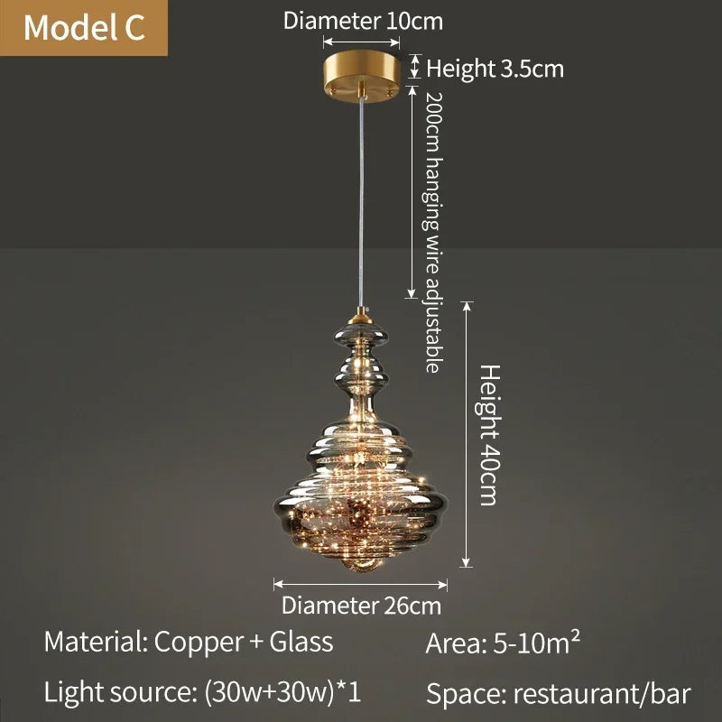 Designer Raindrop Crystal Pendant Light