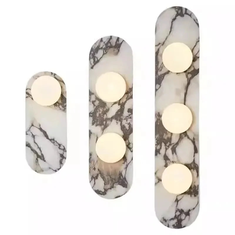 Designer Natural Marble Wall Lamp