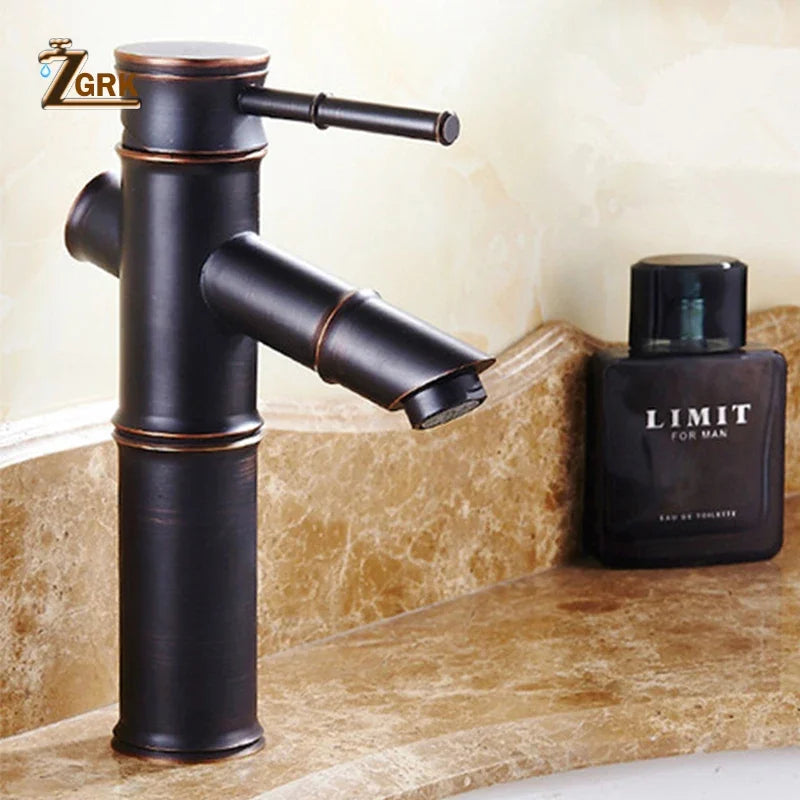 Waterfall Basin Mixer Bamboo Spout