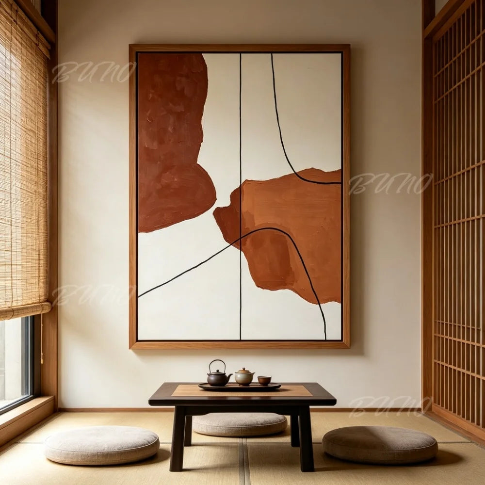 Wabi Sabi Earth Tone Art