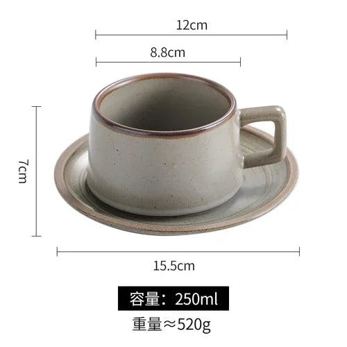 Coarse Pottery Cup Set