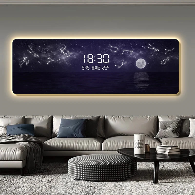 Minimalist Clock Wall Panel