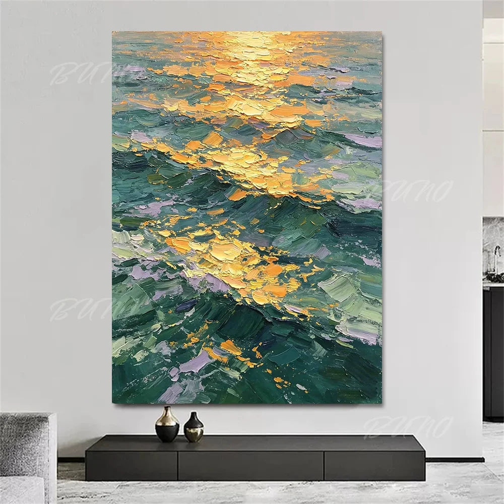 Sunset Sailboat Painting