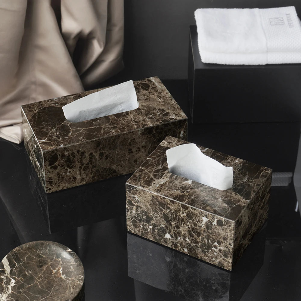 Natural Marble Tissue Box Decorative