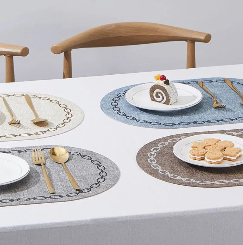 Oval Waterproof Placemats