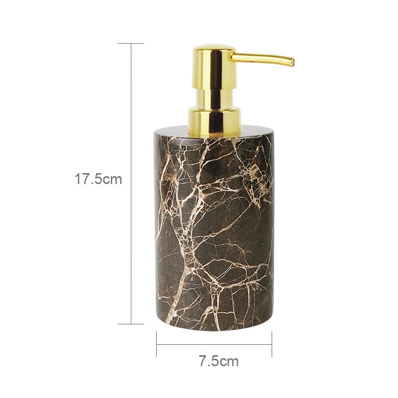 Emperador Dark Marble Bath Set
