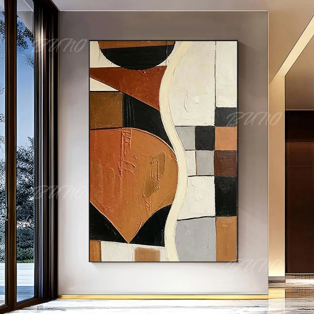 Terracotta Textured Painting