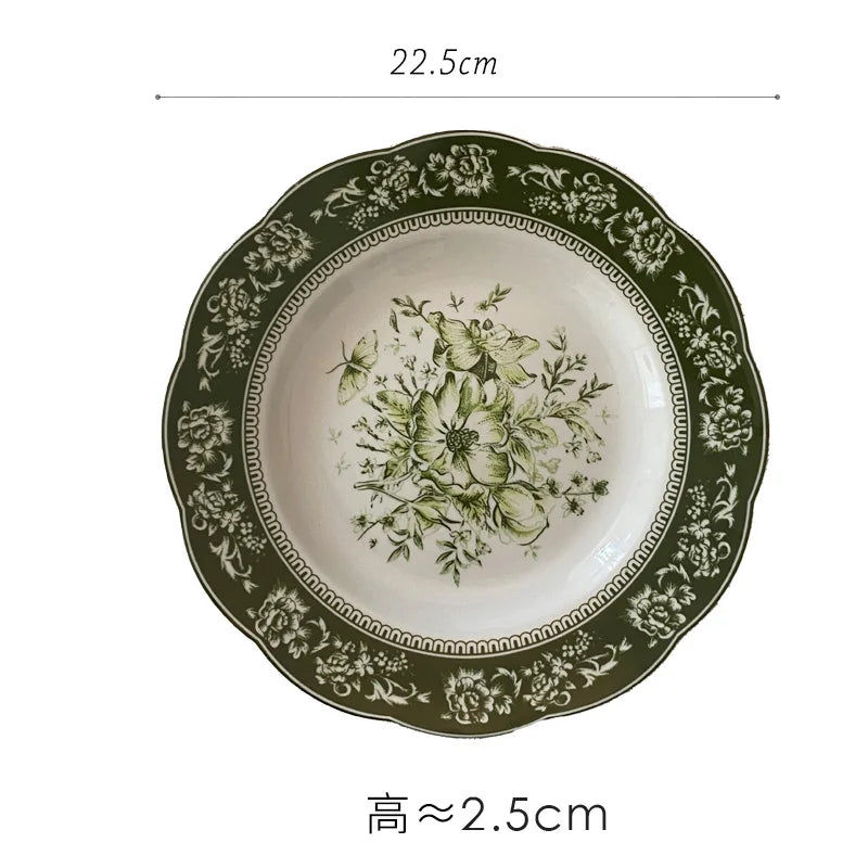 Emerald Embossed Dinner Set