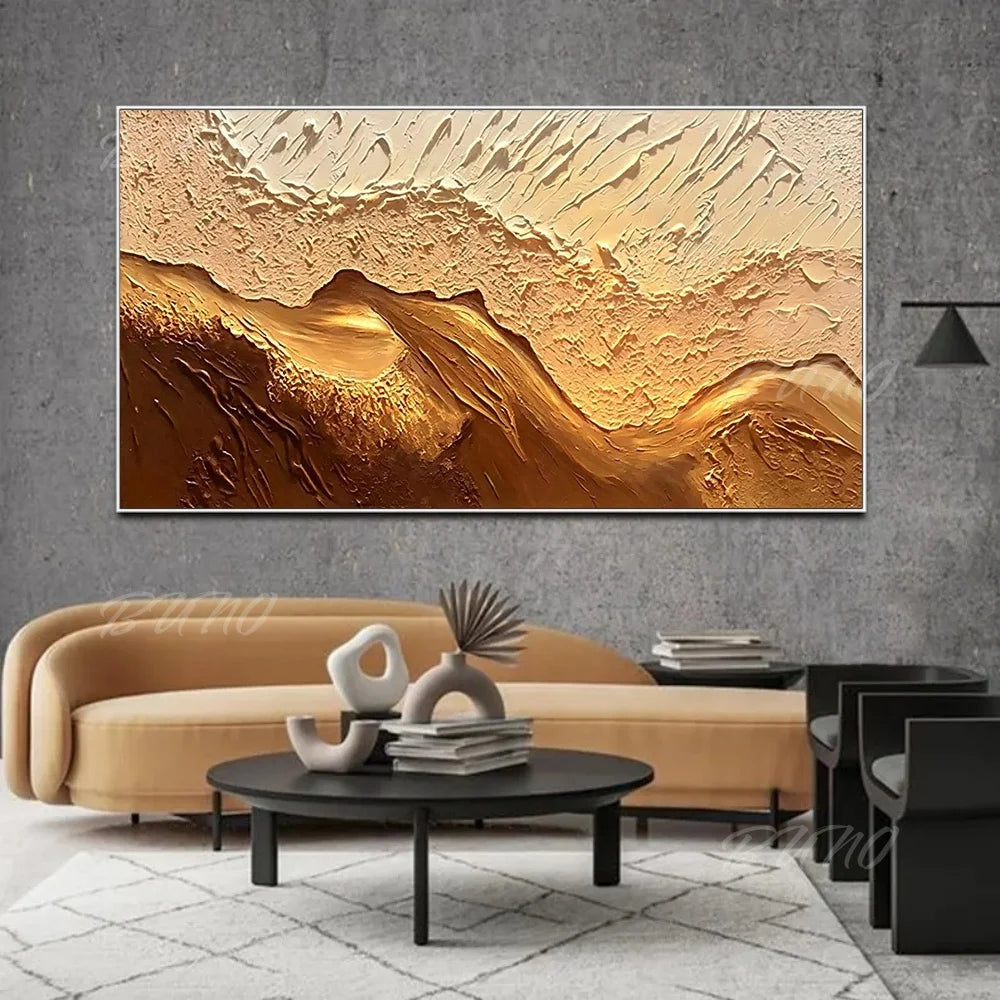 Earth Tone Mountain Painting