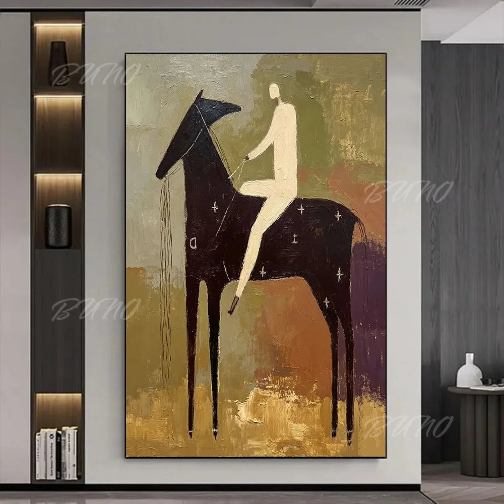 Mid-Century Modern Horse Art