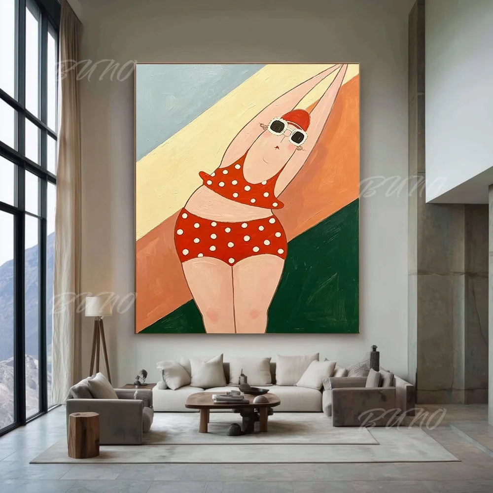 Bathing Lady Palette Painting