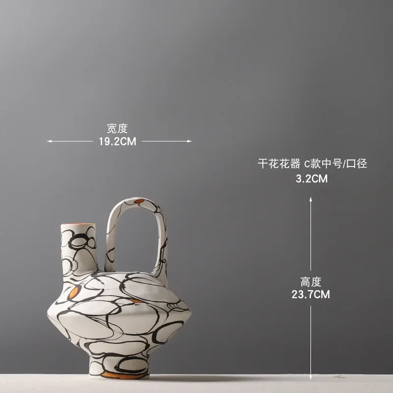 Hand-painted Ceramic Vase Modern Flower