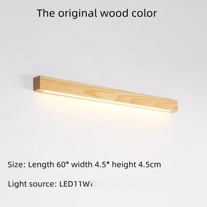 Japanese-style Wooden Long Strip Wall