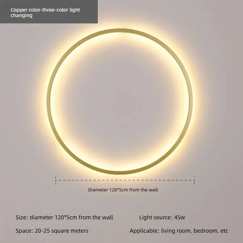 Minimalist LED Circle Background Wall Lamp