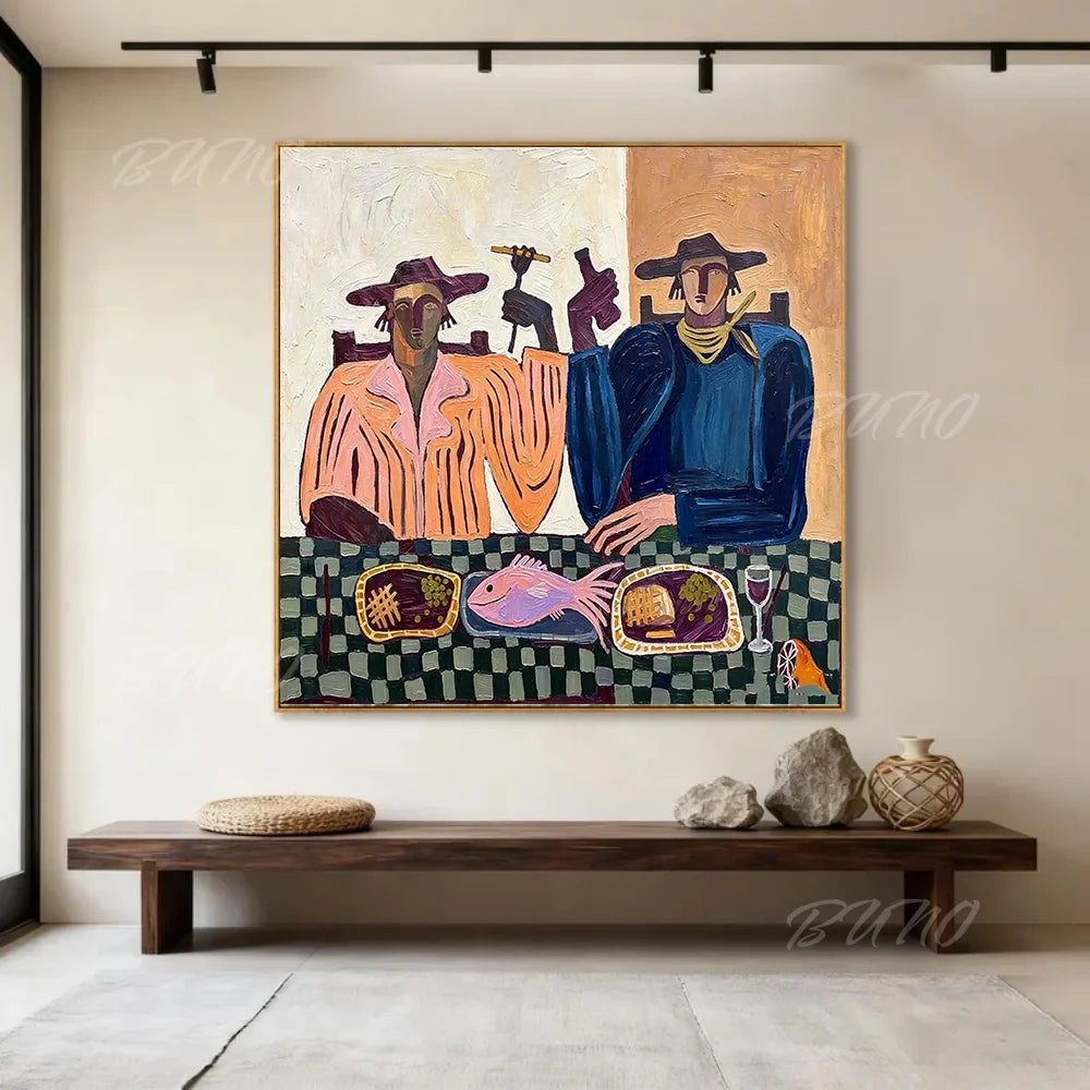 Mediterranean Figures Art