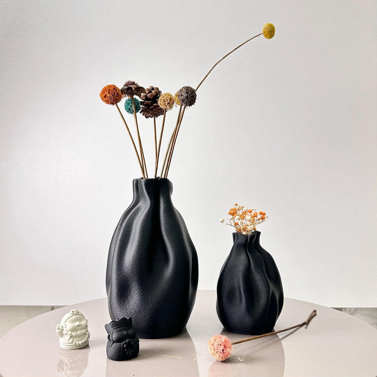 Fabric Vase Duo