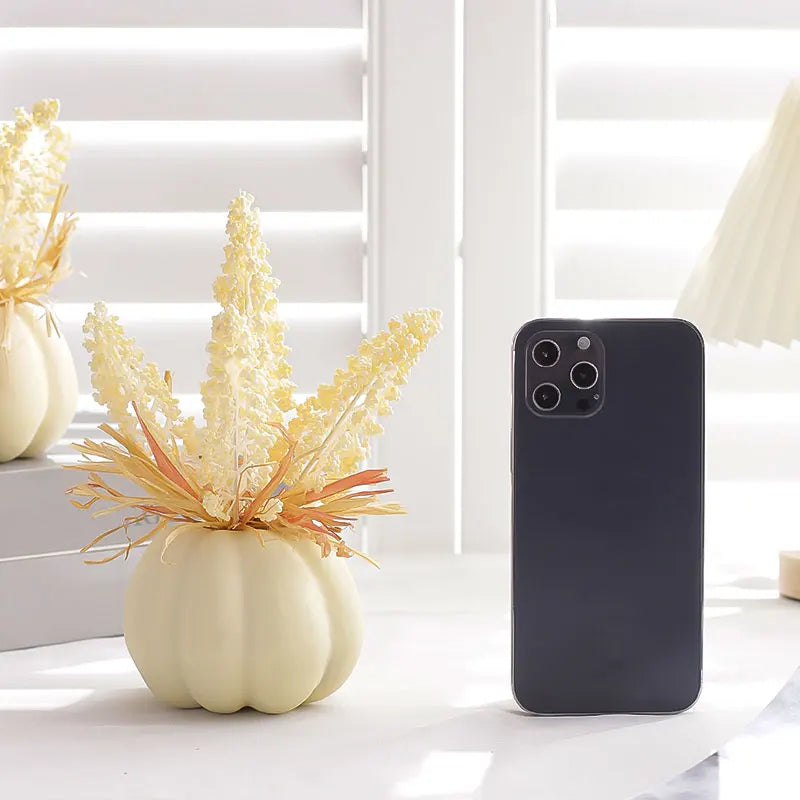 Wheat and Pumpkin Decor