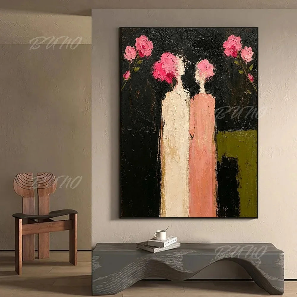 Mid-Century Geometric Painting