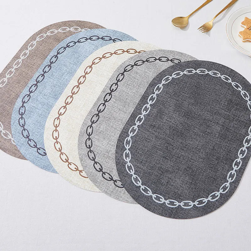 Oval Waterproof Placemats