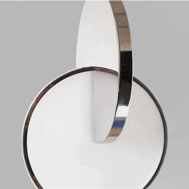 Minimalist Gold Silver Geometric LED Pendant