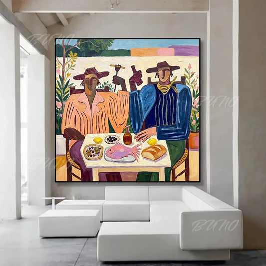 Mediterranean Figures Art