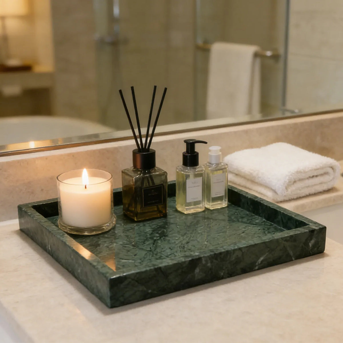 Marble Desktop Tray
