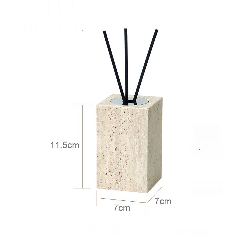 Beige Travertine Bathroom Accessories Set