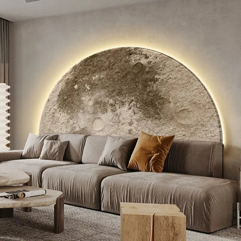 Moon Sandstone Mural Light
