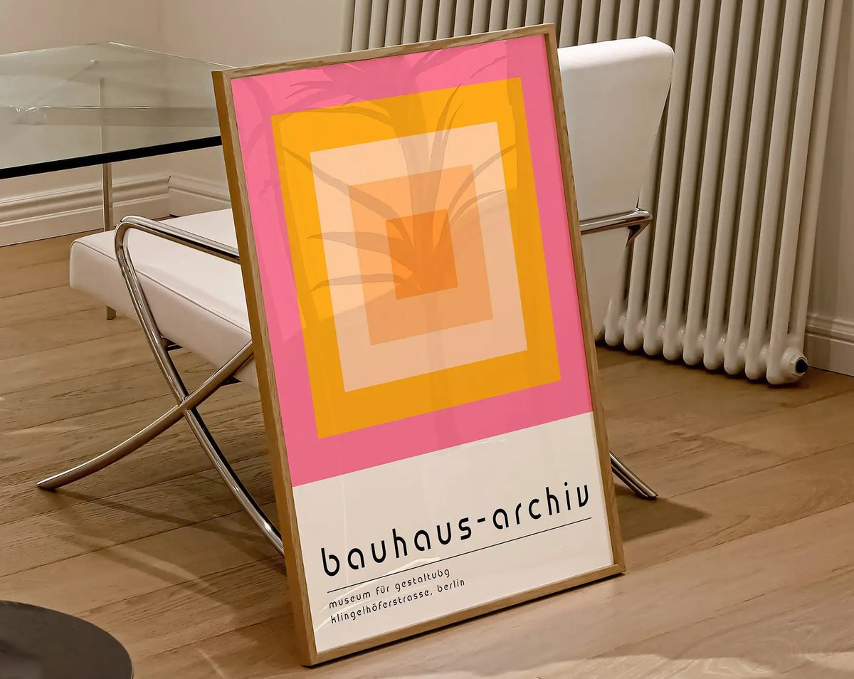 Bauhaus Geometric Poster