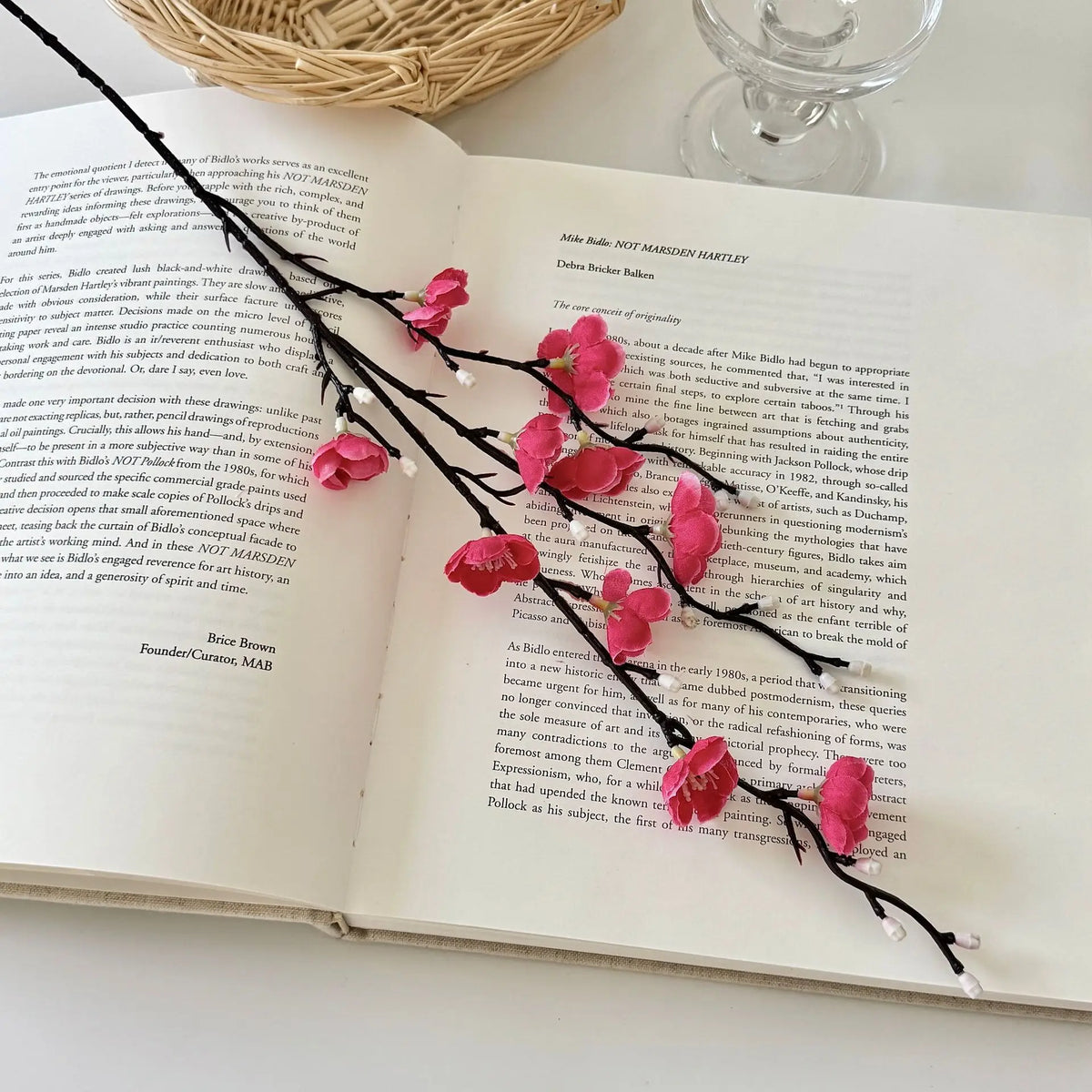 Artificial Plum Blossom 21.7'' Fake