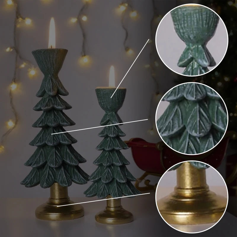 Christmas Tree Candle Holder Holiday