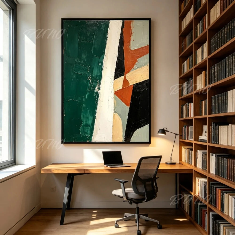Mid-Century Modern Geometric Art