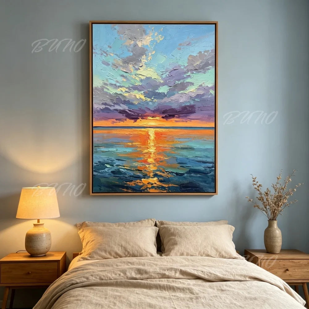 Sunset Beach Palette Painting