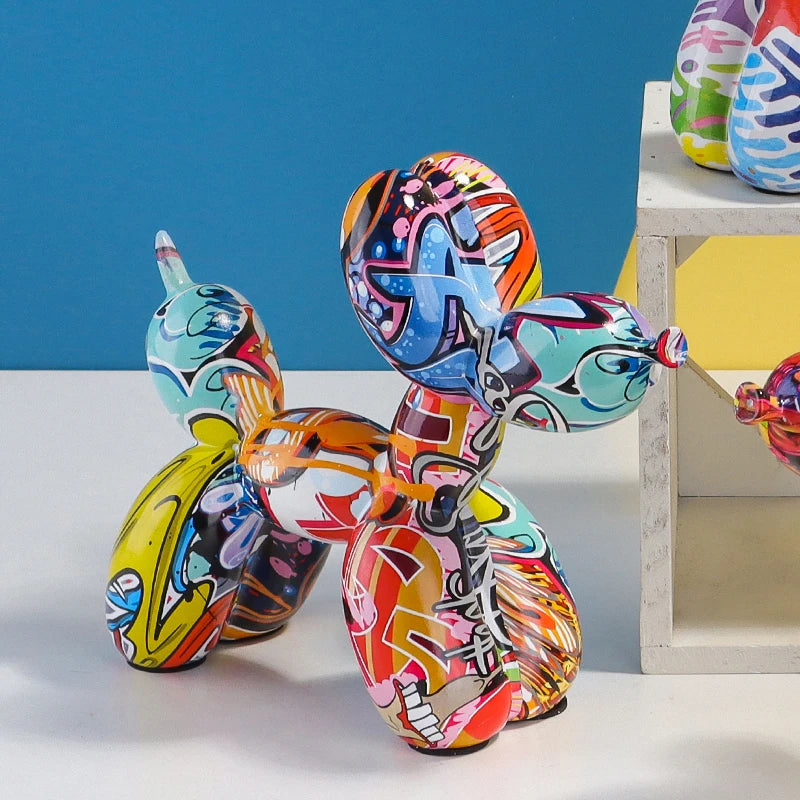 Balloon Dog Resin Sculpture