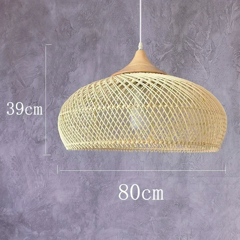 Southeast Asian Rattan Lamps Handmade Pendant